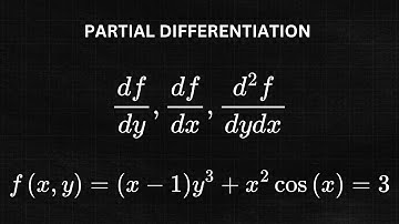 Partial Derivatives df/dy df/dx d^2f/dydx with a Cosine