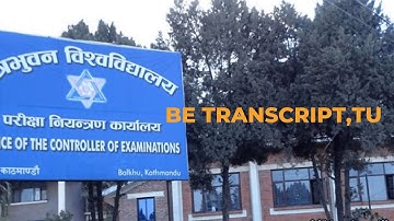 How to apply BE transcript IOE TU | BE transcript IOE TU apply garne sahi tarika