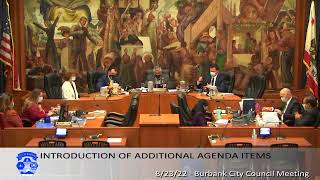 Burbank City Council Meeting - August 23, 2022