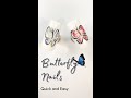 Draw like a pro  butterfly   quick and easy nail art  ep6  shorts