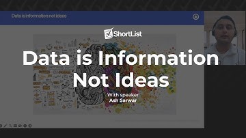 Data is Information Not Ideas | Insights from Ash Sarwar