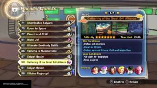 How to Unlock All Parallel Quests in Dragon Ball Xenoverse 2!