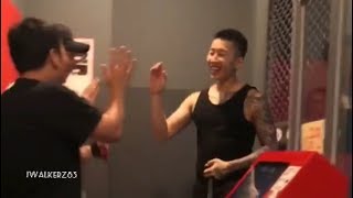 Jay Park - Missing the ball while playing virtual baseball