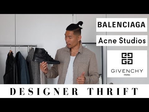 % OFF DESIGNER THRIFTING NYC | $ Acne Studios Balenciaga Givenchy Haul | Levitate Style