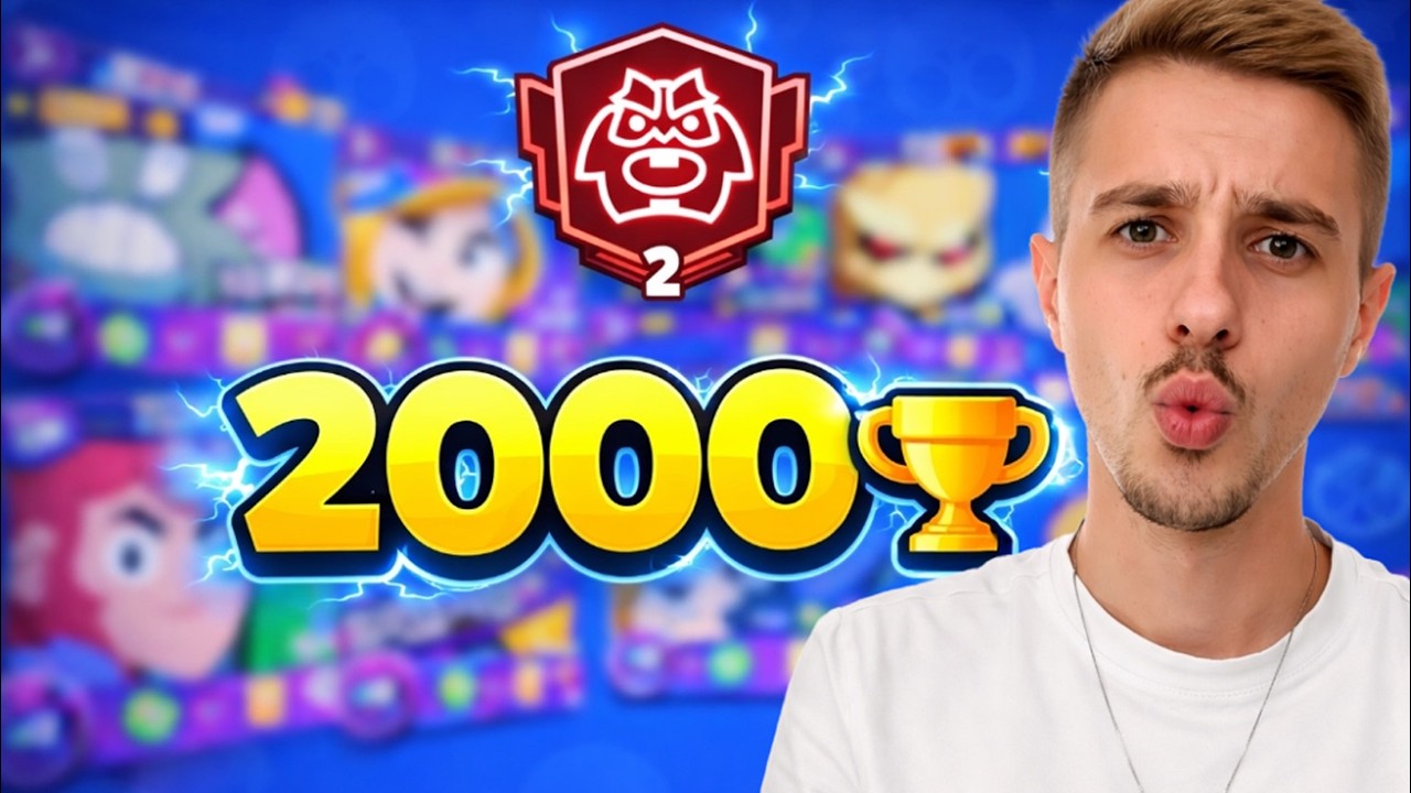 🔴לייב בראול סטארס עולה עם כל הדמויות ל2000 גביעים!!(עלה סרטון חדשש!)🔴