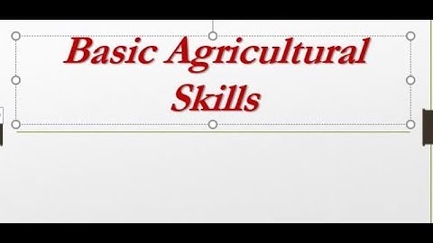 MTA:CIT2 Server : Basic Agricultural Skills Course