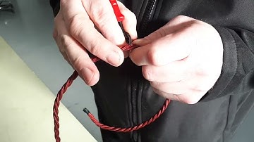 How to wire a Lampfix snap-together inline swith with twisted braided cable
