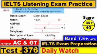 IELTS Listening Practice Test 2025 with Answers [Real Exam - 376 ]