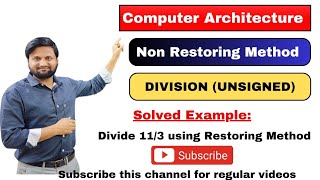 Binary division Algorithms| binary division method| Non Restoring Method|CADS| CAO | easy way