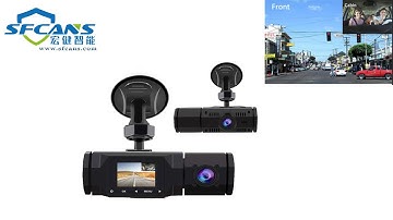 Car Taxi two channels 2K Dashcam video