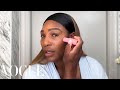 Serena williamss simple skincare routine  thick brow trick  beauty secrets  vogue