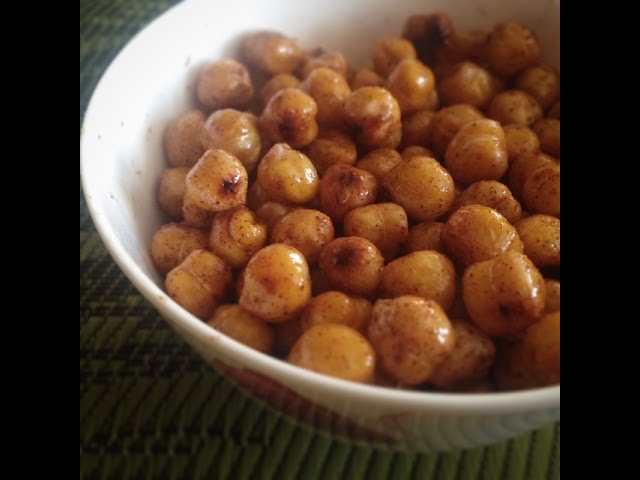 Honey Cinnamon Roasted chickpeas Recipe | Eat East Indian