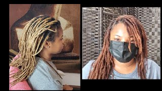 LOCS DAMAGED FROM BLEACHING/UPDATE VIDEO