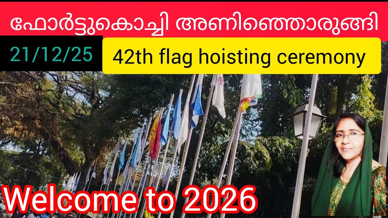 42 th carnival flag hoisting ceremony @ fort kochi #sofi's kitchen 