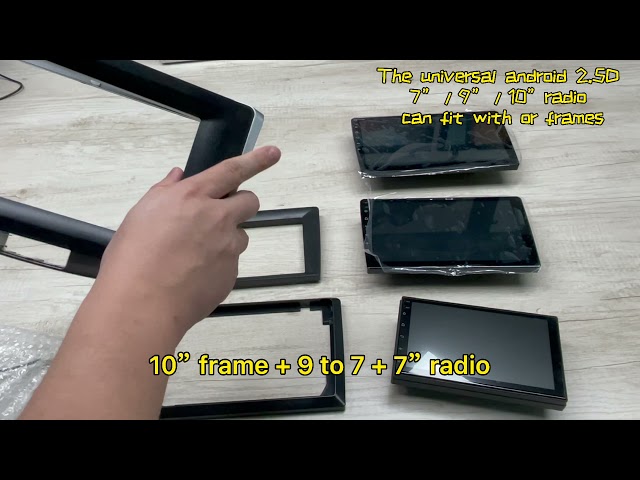 How 7 9 10 android universal car radio fit the fascia frame class=