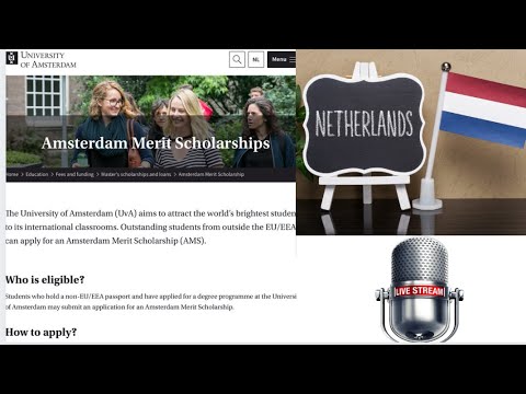 2022 Amsterdam Merit Scholarships for Excellent International Students to the Netherlands