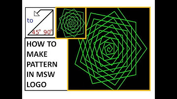 MSW logo tutorial/MSW LOGO pattern commands/Repcount command/Logo commands for class 3 & 4