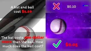 Thinking, Fast and Slow (by Daniel Kahneman): Bat and Ball problem