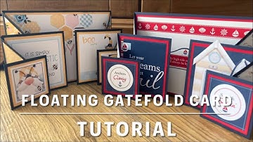 Floating Gatefold Card Tutorial using Coastal by Nitwit Collections