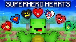 Mikey and JJ Have SUPERHERO HEARTS in Minecraft (Maizen)