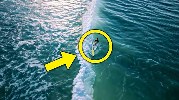 Drone Accidentally Spots Something Chilling In The Middle Of The Ocean!