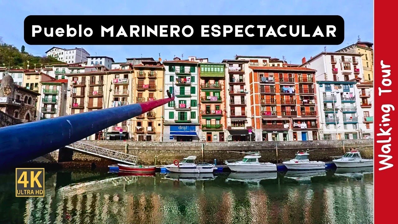 Ondarroa, España 🇪🇸 | Walking Tour en 4K HDR por un pueblo con encanto  