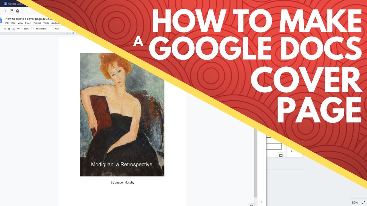 how to make an essay cover page on google docs