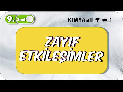 Zayıf Etkileşimler | Basit Konu Anlatımı | 9. Sınıf Kimya #2023