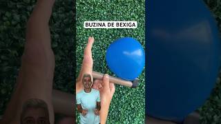 FIZ UMA BUZINA DE BEXIGA E CANO DE PVC! #shorts