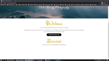 ACF, Bootstrap - Services section for a photography website.