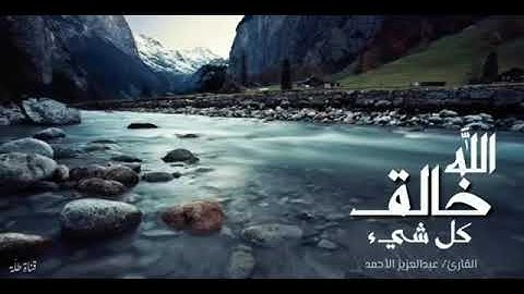 تلاوة تبعث الطمأنينة في النفوس {الله خالق كُل شيء} د.عبدالعزيز الأحمد