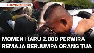 Momen Haru 2.000 Perwira Remaja TNI-Polri yang Baru Dilantik Prabowo Bertemu Orang Tua di Istana