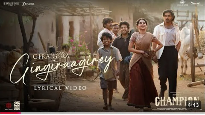 Gira Gira Gingiraagirey Lyrical Video | Champion |Roshan | Anaswara | Ram Miriyala | Mickey JMeyer