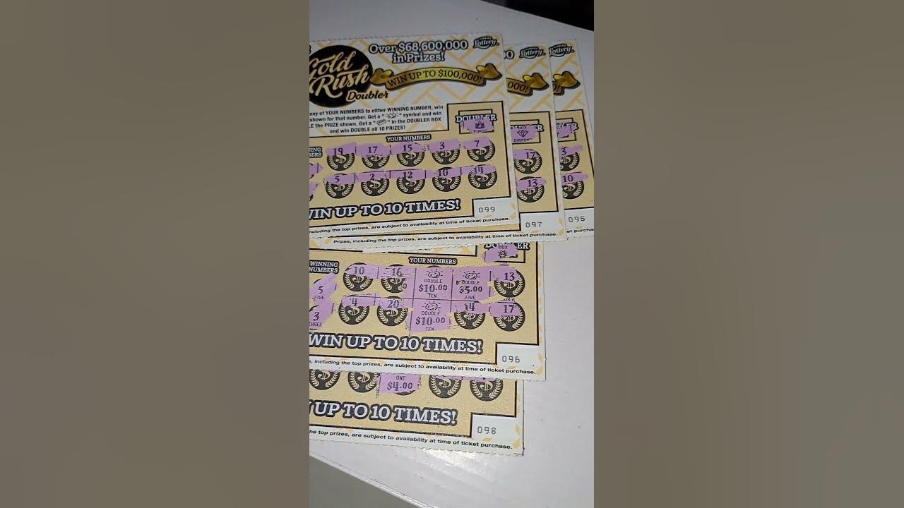 5 2 Gold Rush Doubler, FL Lottery, nice 3 nugget winner! YouTube