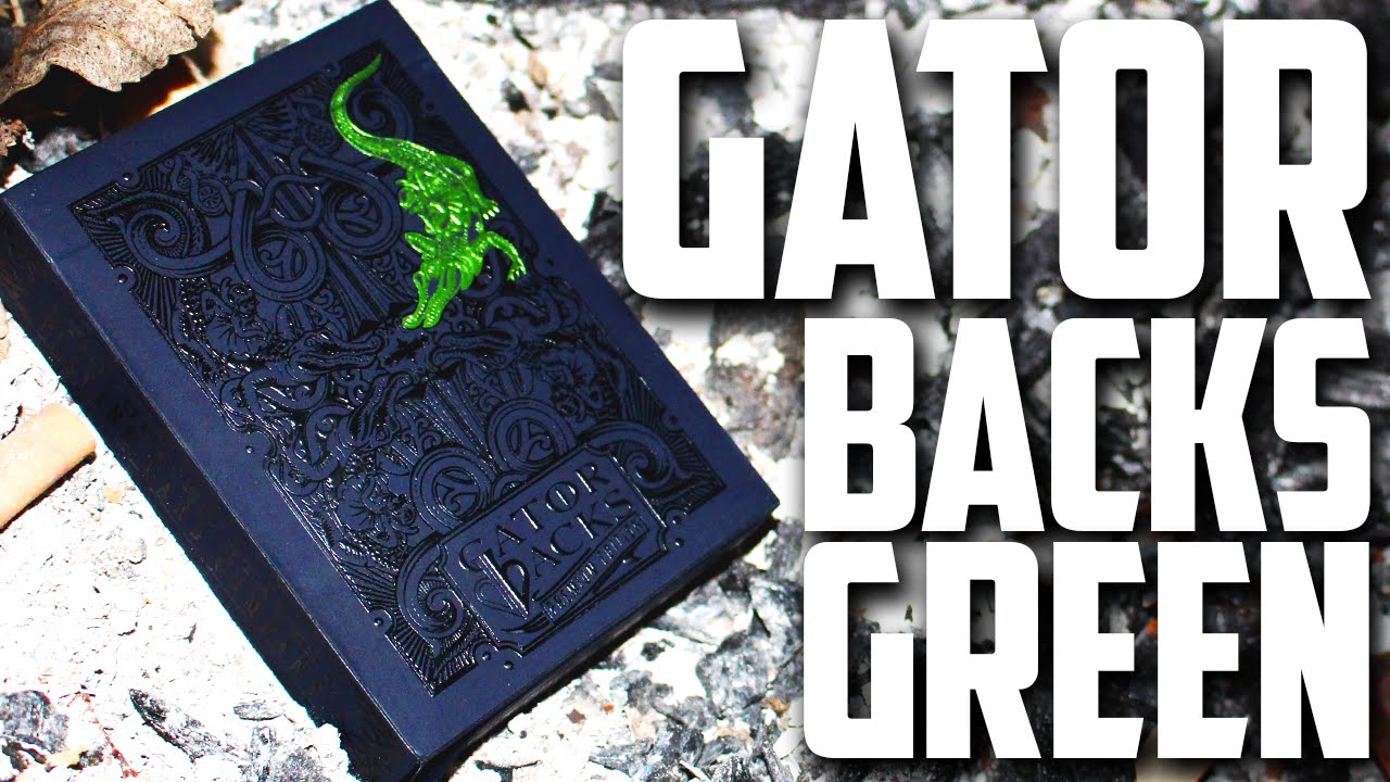 Gatorbacks Metallic Green playing cards by David Blaine -David