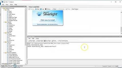 Create a Pie Chart in EpiInfo