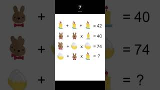 Math Puzzle #58 | Shorts | #braintest #braingame #quiz #mathpuzzle