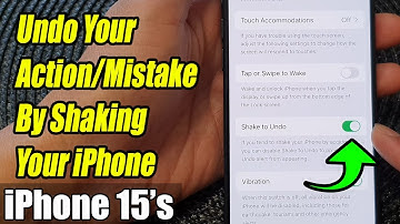 iPhone 15/15 Pro Max: How to Undo Your Action/Mistake By Shaking Your iPhone