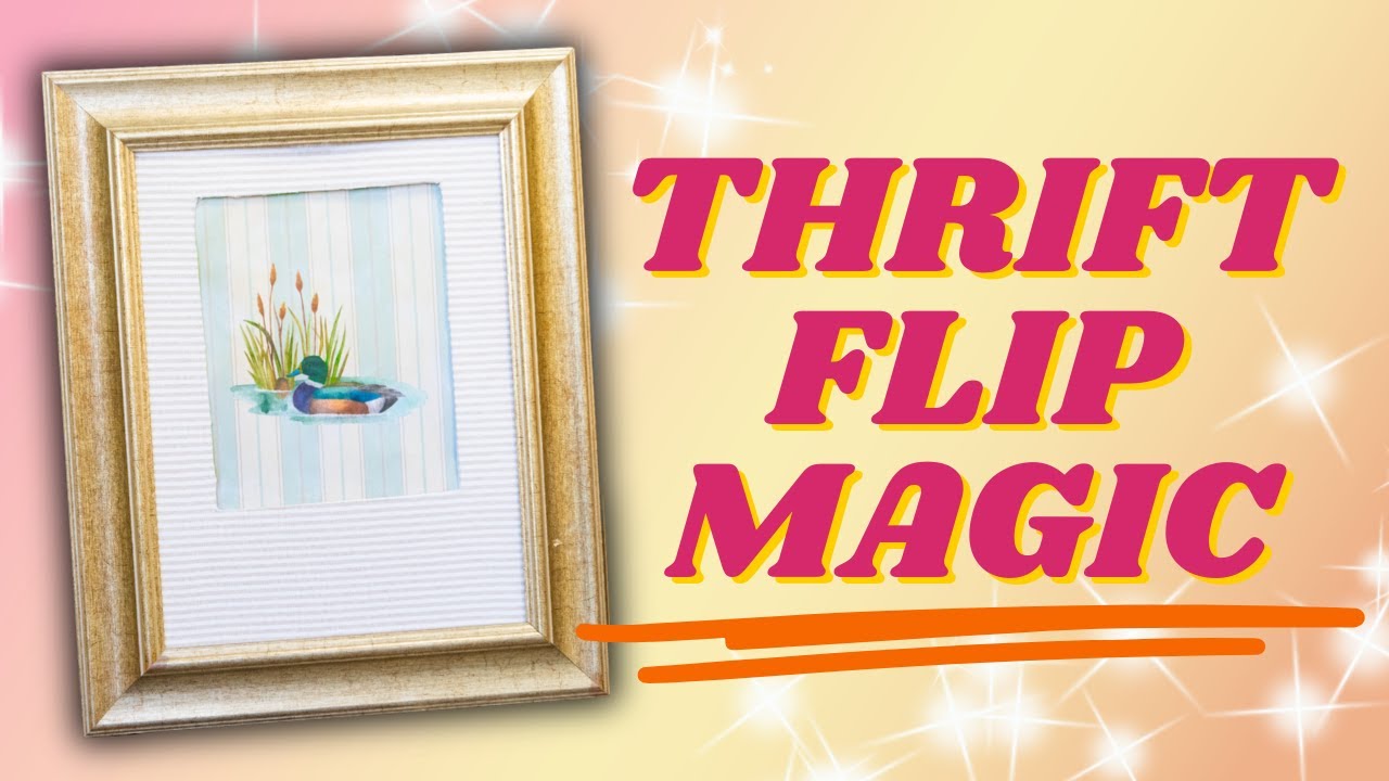 GENIUS Thrift Flip: Upcycle A Vintage Frame Into A Simple Storage Solution...MINIMAL Tools Needed!