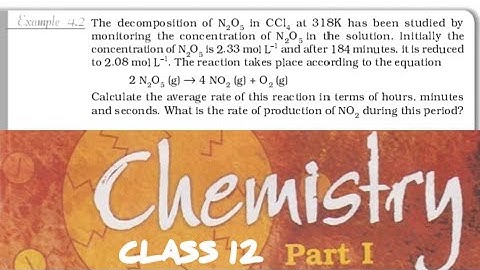 The decomposition of N2O5 in CCl4 at 318 K has been studied by monitoring the concentration of N2O5.