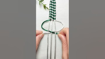How to make simple bracelet/pulsera/square knot variation#diy#crafts#handmade#tutorial #macrame