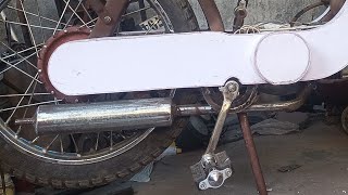 vintage ciao moped custom made exhaust making restoration project part 11