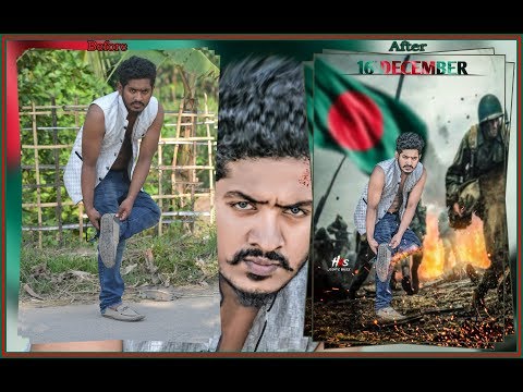 16th December Special Photo Editing Tutorial with Photoshop CC 2018 | Hrs Editz