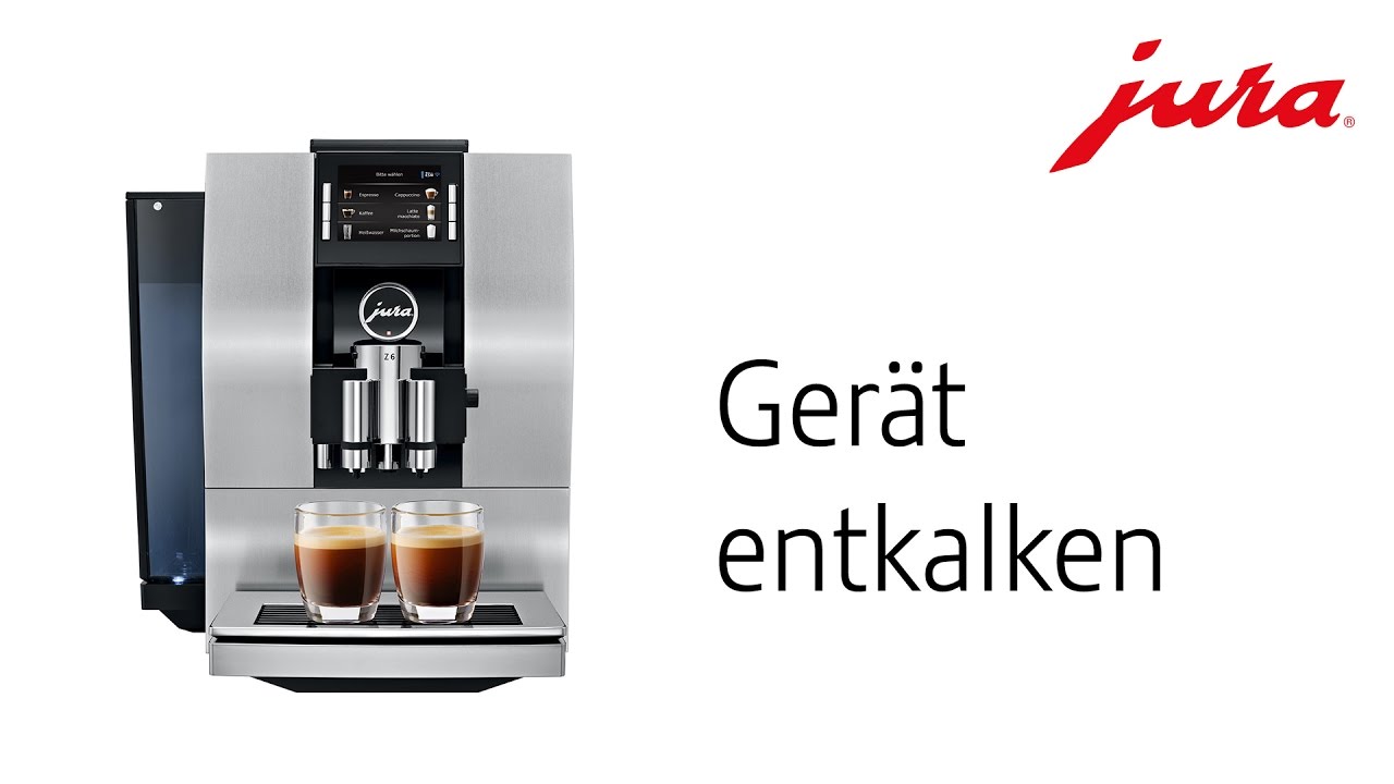 JURA Z6 Modelljahr 2015 - Gerät entkalken - YouTube