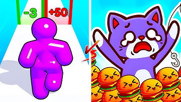 Tall Man Run vs Food Run 🔥 Walkthrough Gameplay – All Levels UNLOCKED | EPIC 901