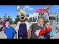 Rod the Ice Scream Man Visits Payback Time! Ultimate Ice Cream Family Battle Game!