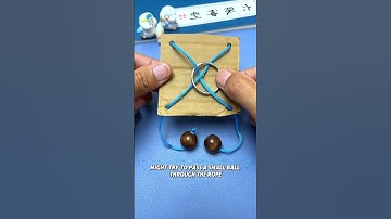 Without breaking the rope, how will you remove the ring?#puzzle#iq#iqtest