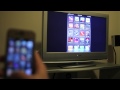 iPhone 4 with a $5 aftermarket tv-out cable and games on TV [HD]
