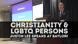 Gay Christian Justin Lee at Baylor University: 