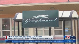 New Greyhound bus location
